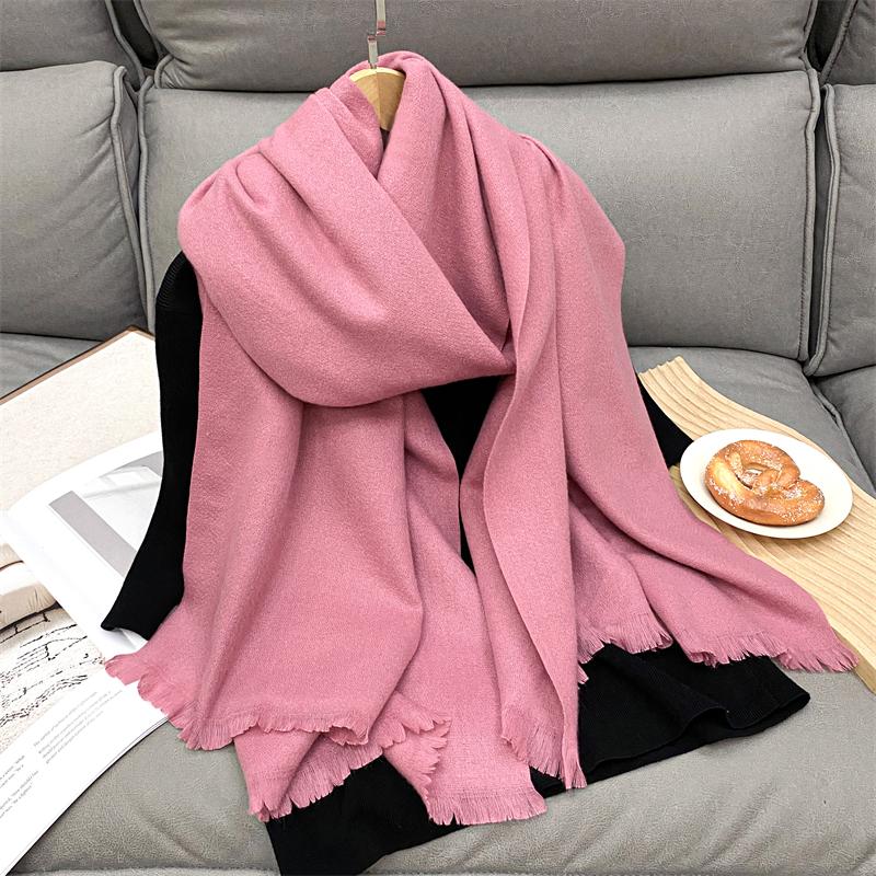 Winter Kaschmirschal Damen Luxus Herbstschal Pashmina Taschentuch Dame Pareo Weich Outdoor Unisex Winddicht Bufanda