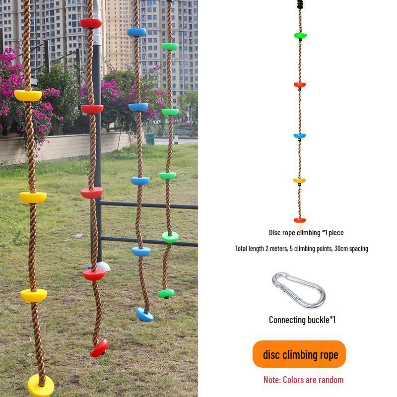 Outdoor Kids' Rope Ladder Swing for Sensory Integration and Climbing Activities