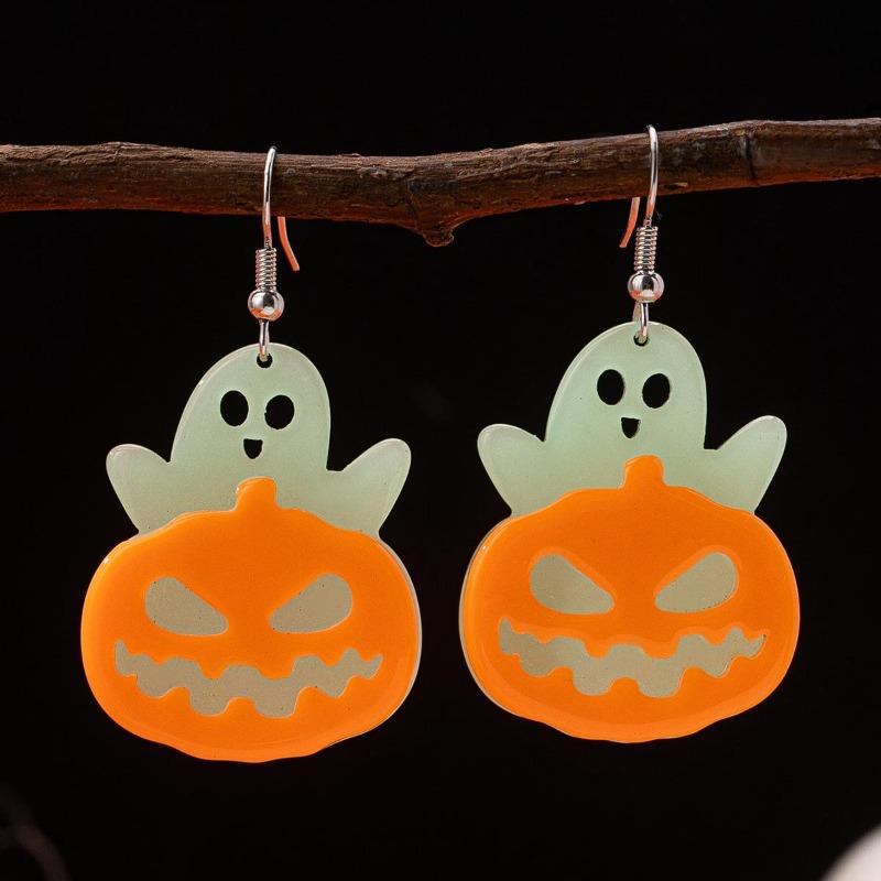 Women'S Halloween Fashion A Variety Of Minimalist Niche Designs Ghost Earrings Party Party