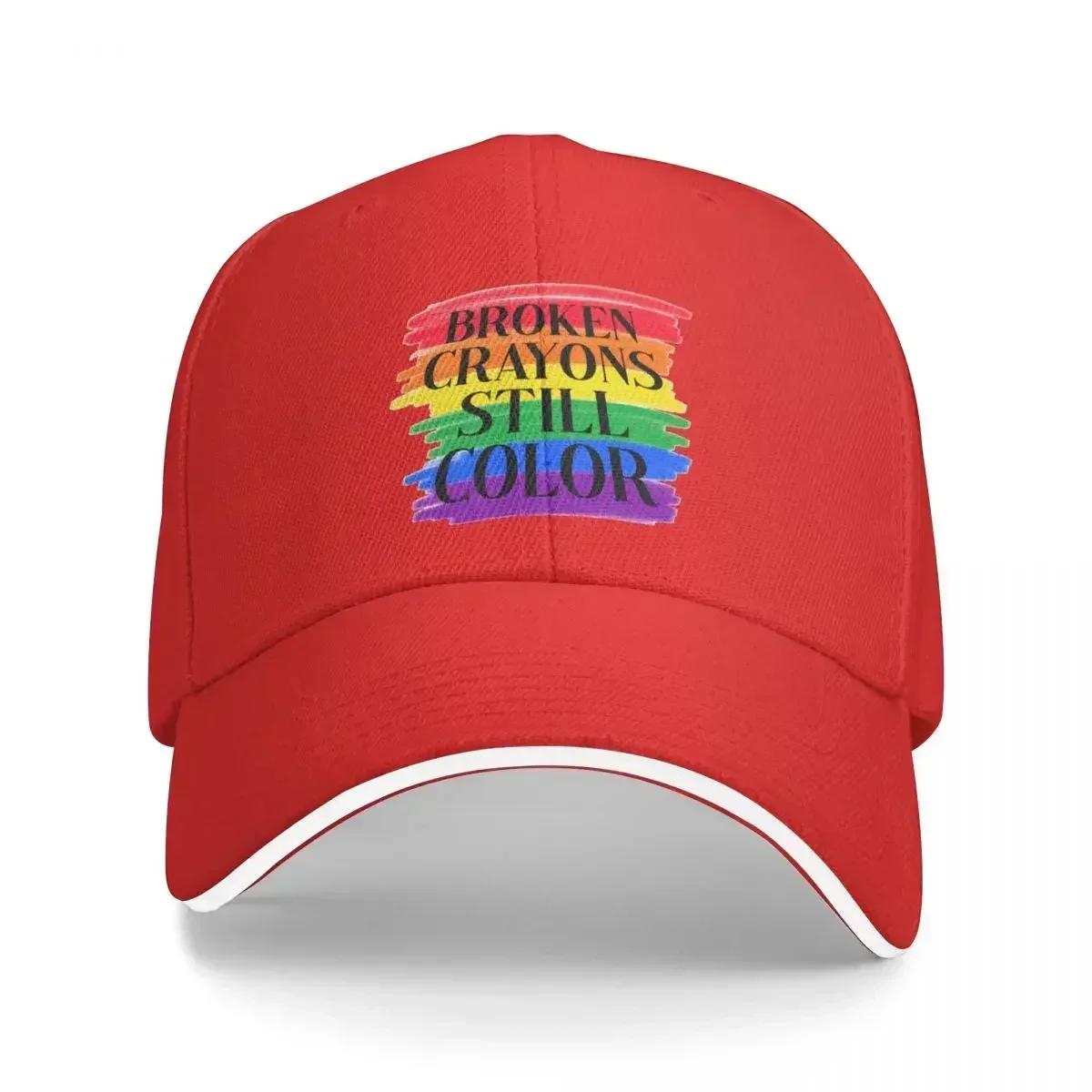

Broken Crayons Still Color Baseball Cap Anime Hat Trucker Cap Uv Protection Solar Hat Designer Unisex WoUnisexs
