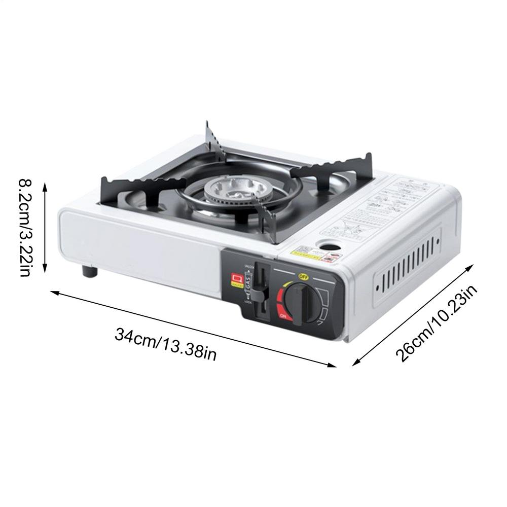 Windproof Backpacking Stove Stainless Steel Outdoor Burner Portable Camping Gas Tank Stove for Outdoor Camping Hiking Cooking