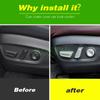 For Toyota Rav4   Interior Accessories ABS Chrome Car Seat Adjust Switch Button Cover Trim Decoration Car