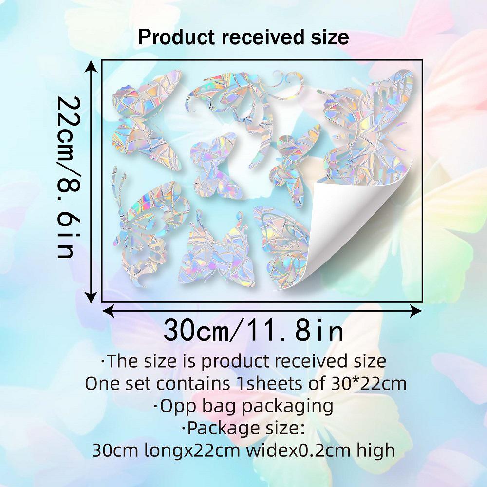 Aike Sun Prism Regenbogen Schmetterling Fensterglas Aufkleber