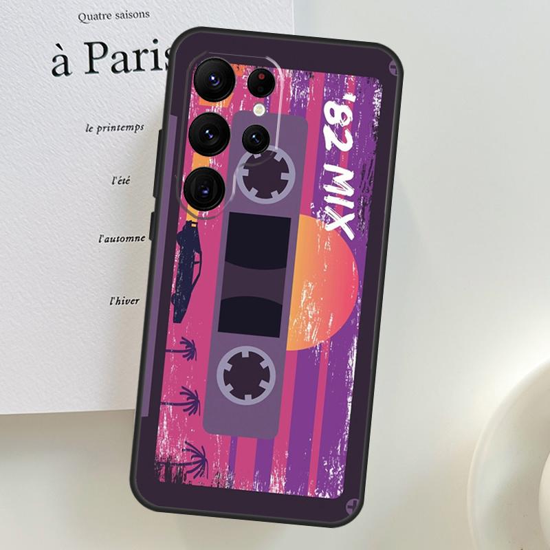 Retro VHS Tape Phone Case For Samsung Galaxy S25 Ultra S9 S10 S20 S21 S22 S23 S24 Plus S24 FE Cover Shell