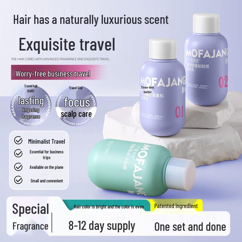 Three Magicians Portable Hair & Body Travel Set