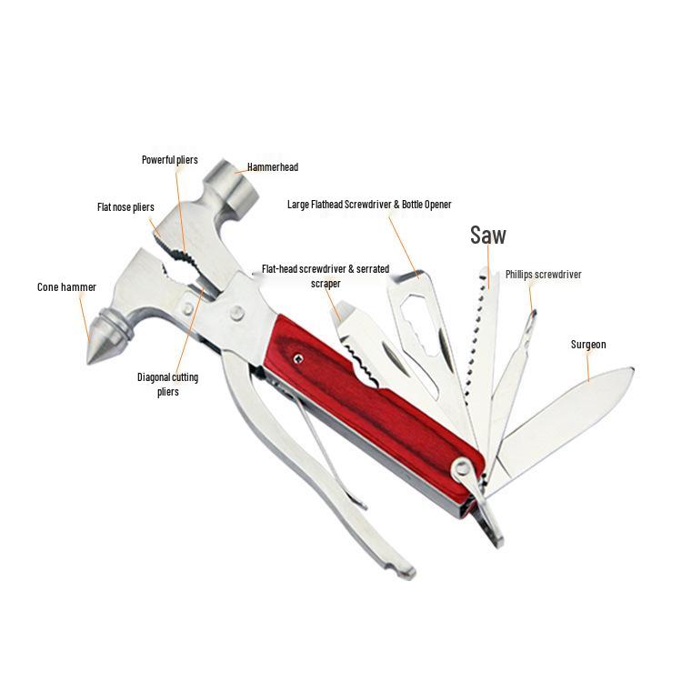 Multifunctional Emergency Safety Hammer: Portable Vehicle Window Breaker and Lifesaver Tool