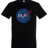 Flat Earth Ii Astronaut Society Symbol Sign Logo Fun Space Cosmos T Shirt