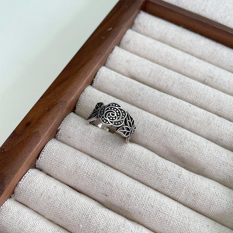 DIMANAF Women Jewelry Steel Ring Elegnat Vintage Lady Rings