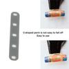 10Pcs Gray Perm Silicone Band Heat Resistant Traceless Digital Cold Rods Rubberbands Elastic Hair Rings Hairpins Styling Tools