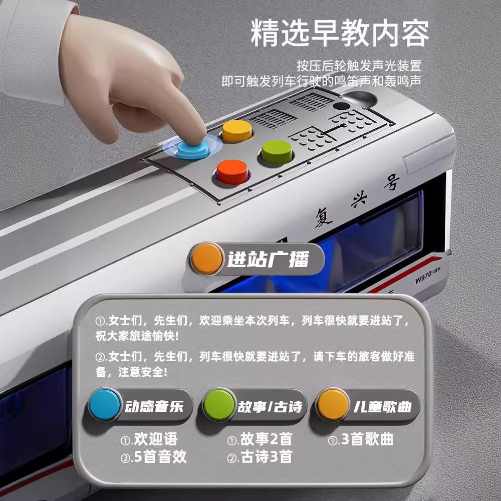 Simulation EMU-Modell Hochgeschwindigkeitszug Spielzeug Kleinzug Harmony Number Fuxing Legierung U-Bahn Zug Auto Junge 3 Jahre alt