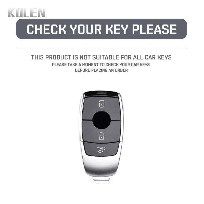 Autoschlüsselhülle im ABS-Carbonfaser-Look für Mercedes-Benz ACESG-Klasse GLC CLE CLA GLB GLS W177 W205 W213 W222 X167 AMG