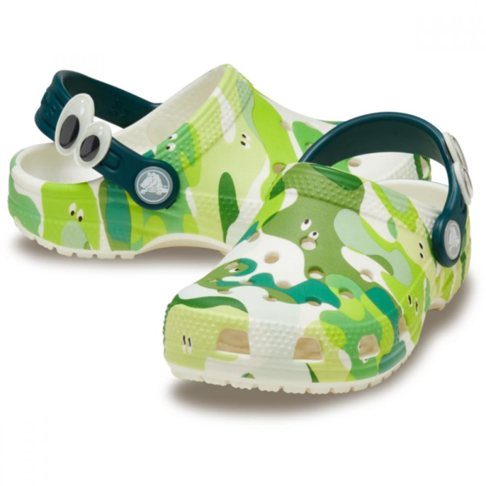 

Crocs Classic Glow Slime Monsters Toddler Glow Green 210730 3vn C9(155mm)