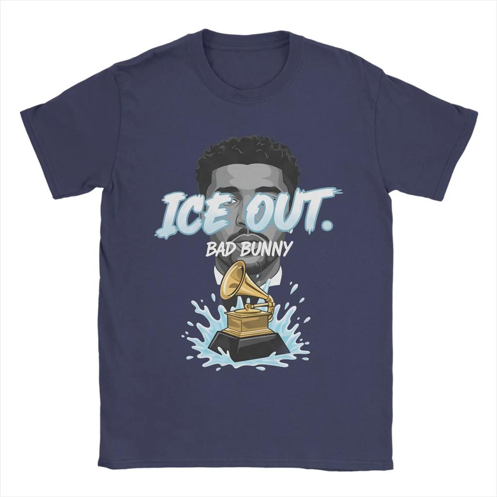 Ice Out Bad Bunny Printed TShirt Unisex Cotton Women And Men Comfortable Famous Fashion Cotton TShirt Apparel