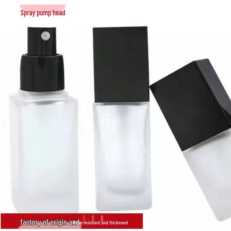 

30ml Cosmetic Refill Bottle with Pump and Logo, 20g Spray Perfume Bottle 20g Clear Bottle + White Pump Cap
