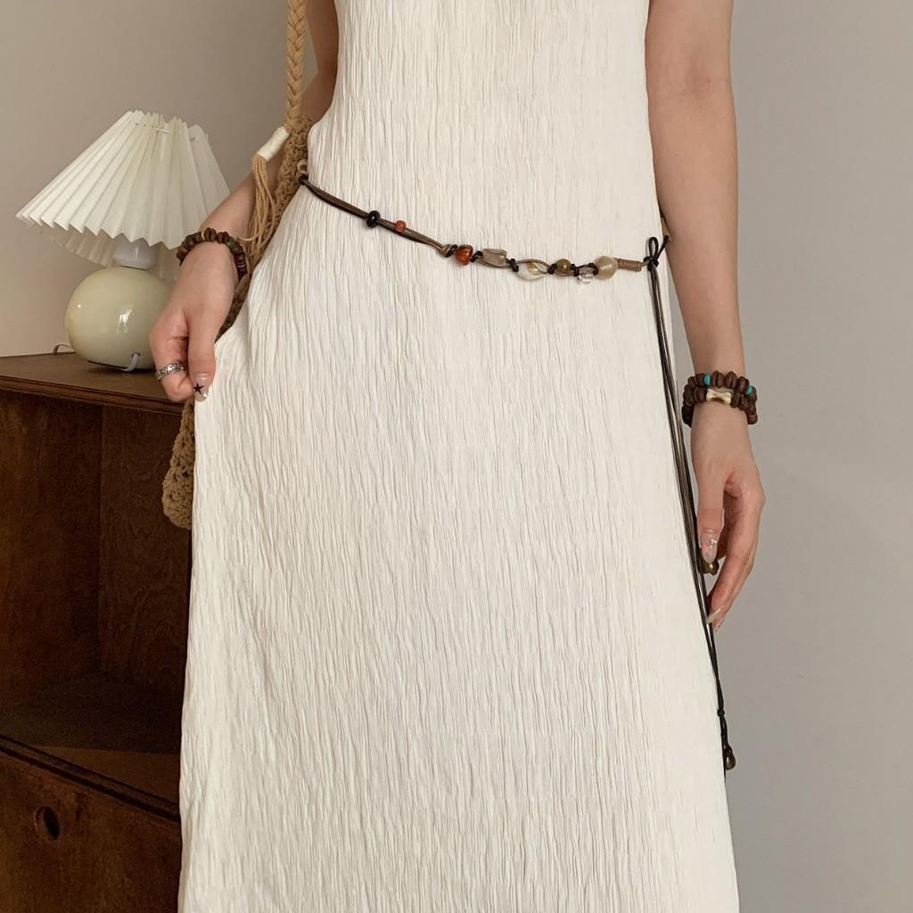 Boho Ethno Stil Lederkordel Taillengürtel Mit Perlen Design Für Damen