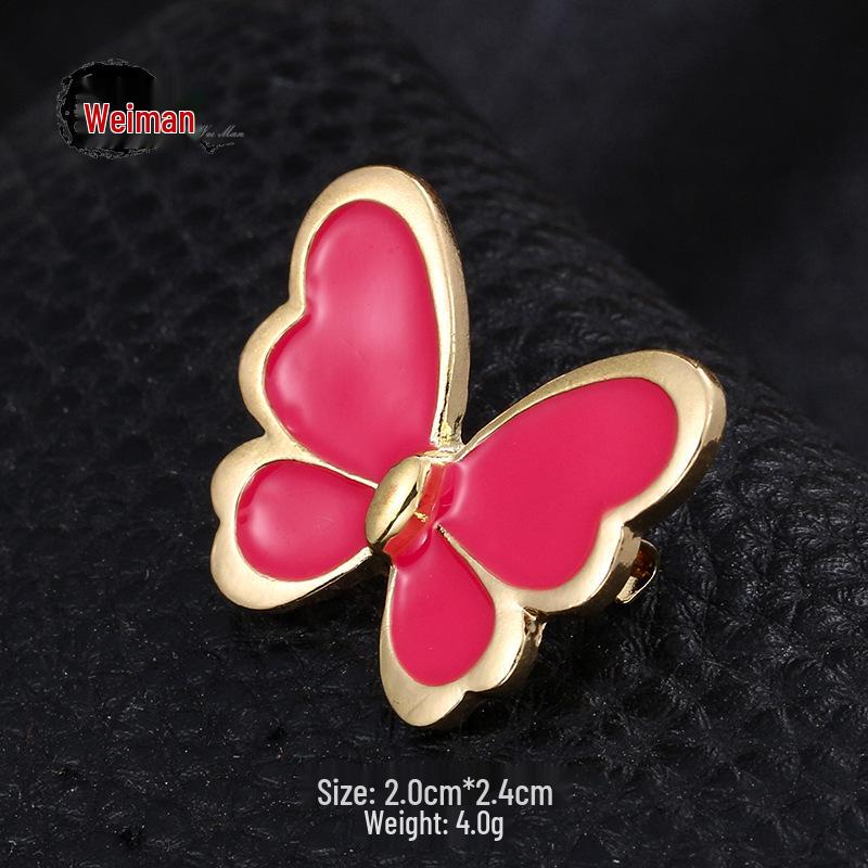 Cute Multicolor Butterfly Brooch - Versatile Accessory for Girls