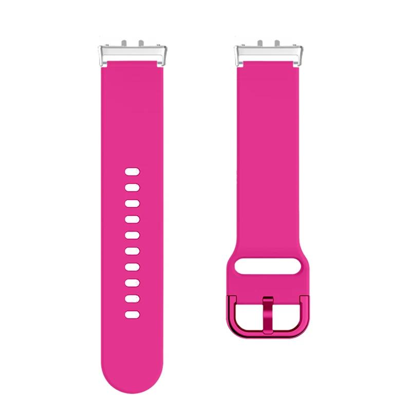 Skin-Friendly Band Fit for Samsung Galaxy Watch Fit 3 Soft Silicone Colorful Buckle Strap for Samsung Galaxy Watch Fit 3