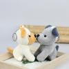 Kleiner Stoff-Mops und Wolfshund Plüsch Schlüsselanhänger Weiches und Stabiles PP-Baumwoll-Spielzeug Schlüsselanhänger Zubehör Für Dekorationen