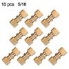 Brass Brake Line Union Kit with Ten Pieces Compatible with For OD Tubing