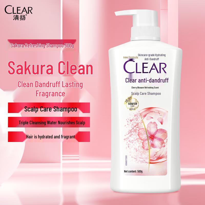 Clear Anti-Dandruff Shampoo, Cherry Blossom Scent