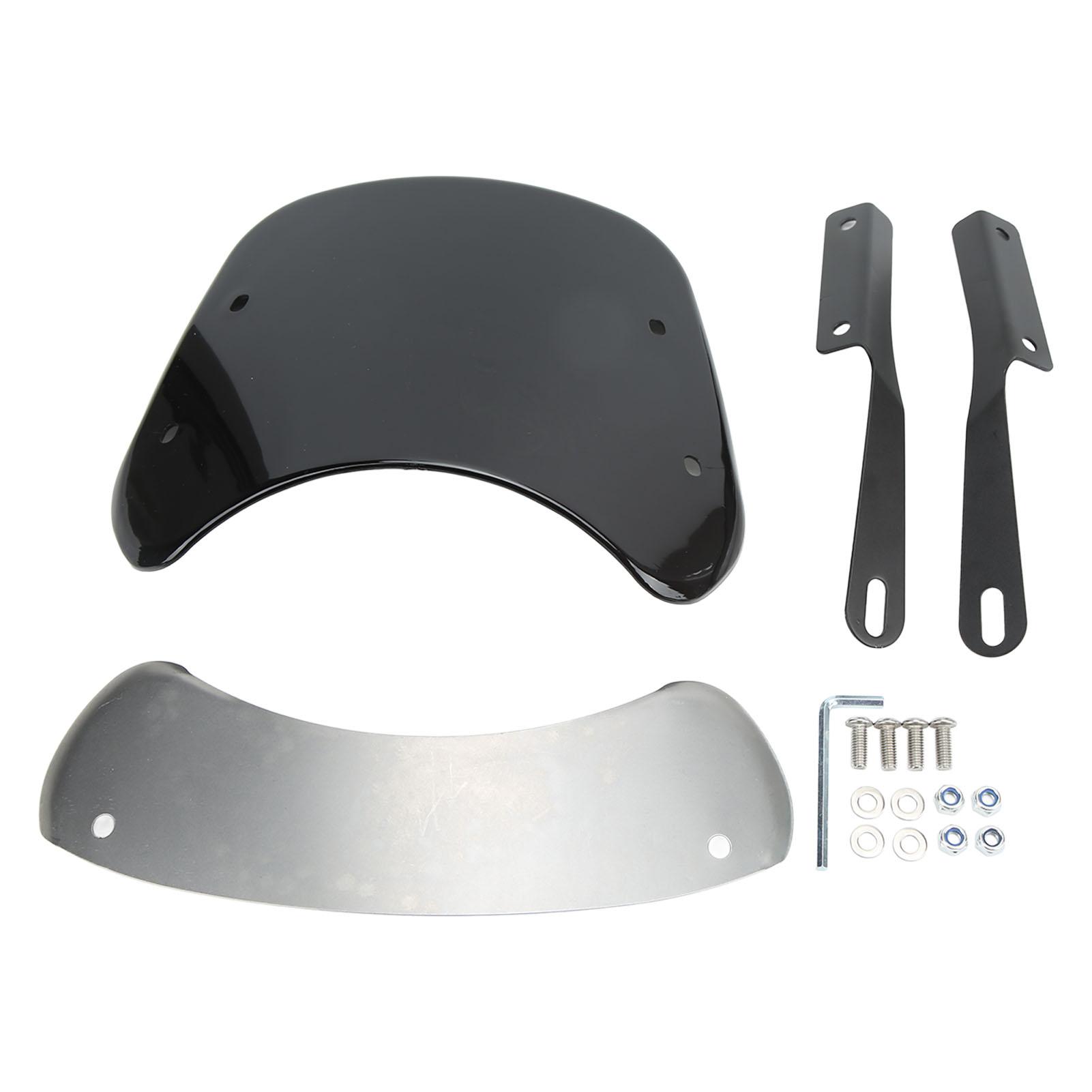 

Motorcycle Windshield Anti Crack Universal Adjustable Protective Retro Front Fairing for Motorbike