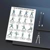 3 Bucăți Ghid Plan de Antrenament Tai Chi pentru Bărbați pentru Corectarea Posturii și Ameliorarea Durerii Forța Centrală Flexibilitate Rezistența Musculară Poster Exerciții Fără Impact pentru