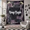Deep Purple Wall Tapestry Home Decor Wall Hanging Cloth for Bedroom Living Room Background