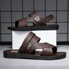 2025 Summer New Men's Beach Shoes Thin Men's Shoes Casual Wear Sandals Lazy Soft Sole One Pedal Slippers