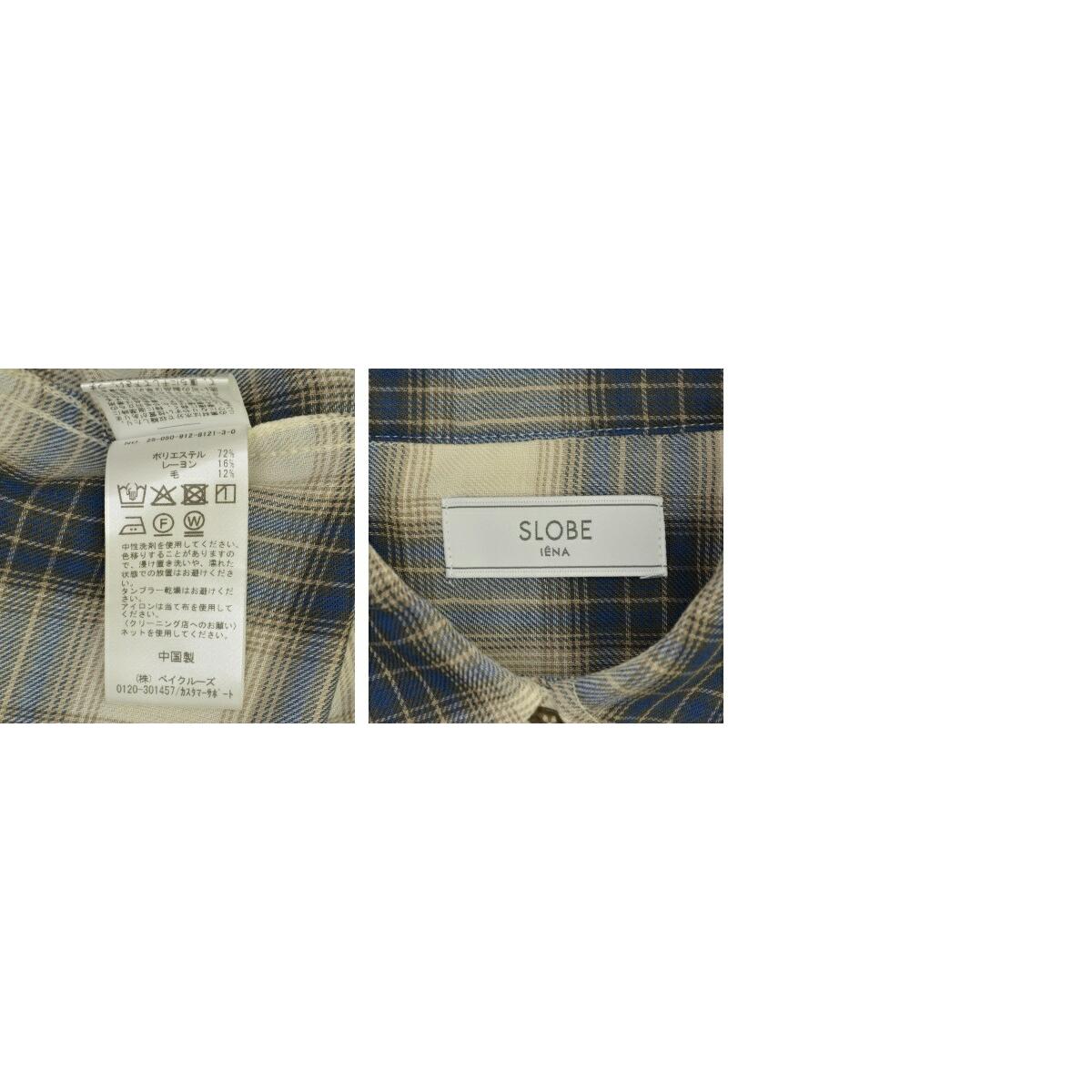[Used] SLOBE IENA / SLOBE IENA 25AW 25050912812130 Viera check loose shirt long sleeve shirt [cacfbbaf-l]