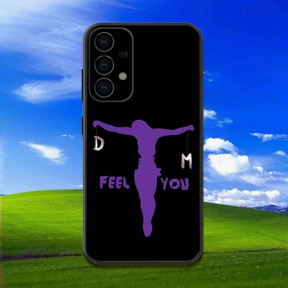 Band D-DepecheS M-Mode Phone Case For Samsung Galaxy A13,A21s,A22,A31,A32,A52,A53,A71,A80,Soft Black Shell