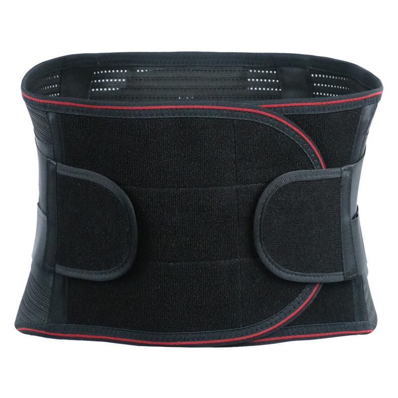 Breathable Mesh Nylon Cotton Professional Protection Double Pull Adjustable Waist Trimmer Belt Compression Lower Back Support M чёрный