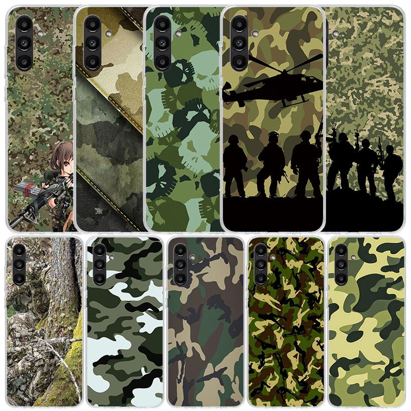 Camouflage Military Cover for Samsung Galaxy A17 A37 A57 A16 A26 A36 A56 A15 A14 A55 Phone Case A13 A53 A25 A35 A24 A34 A23 A33