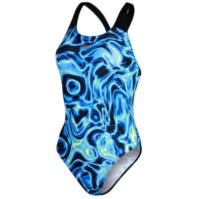 Womens/Ladies Allover Digital Swimming One Piece Swimsuit