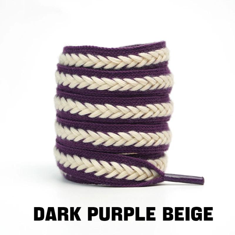 1Pair Brand Cotton Laces for Shoes Wheat Shoelaces 1.5cm Widen Sneakers Flat Shoelace 100/120/140/160CM Rope Shoelaces