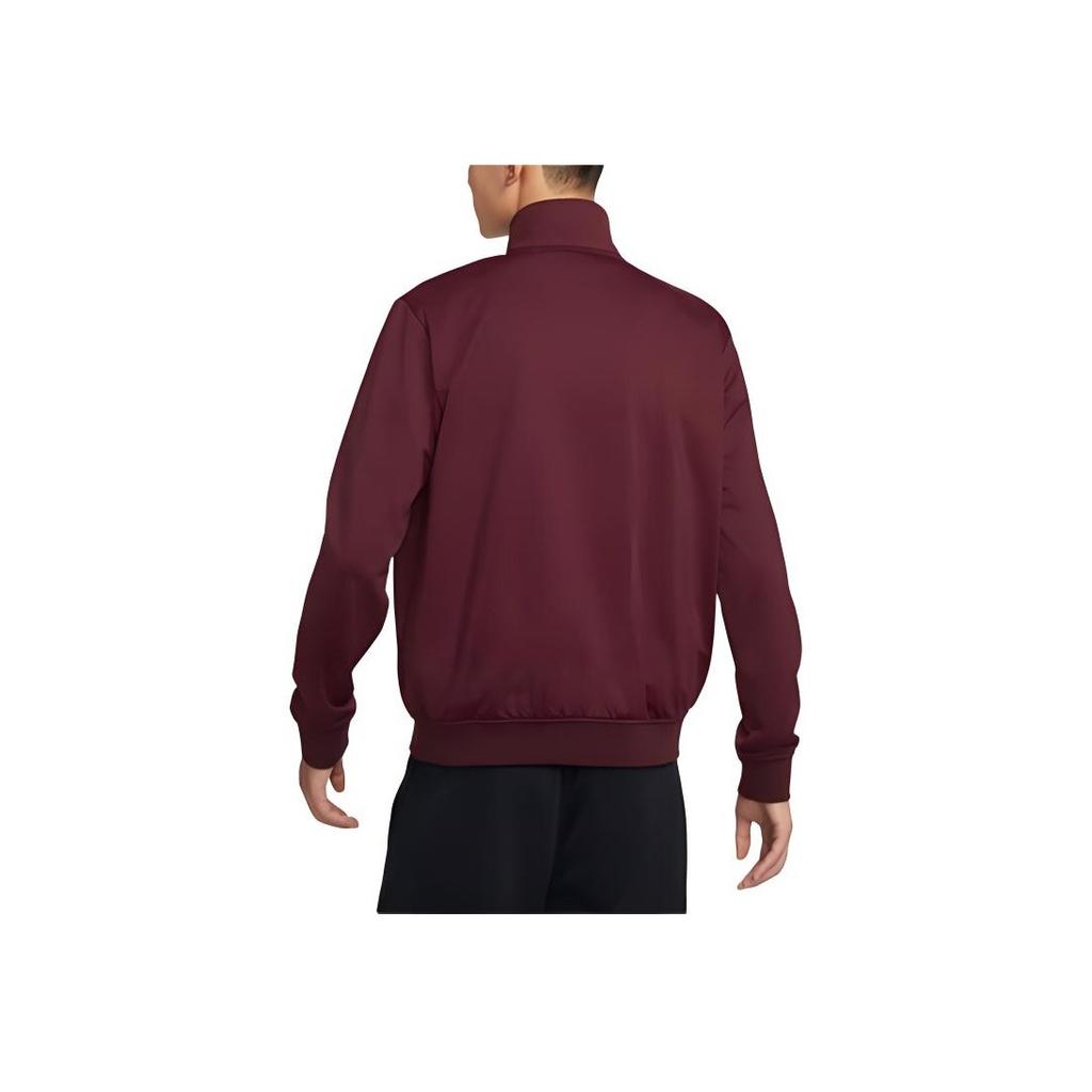 Nike Soudní Jednobarevná Stojáček Zapínání na zip Neformální Bunda Pánská Bunda Burgundská DC2566-652