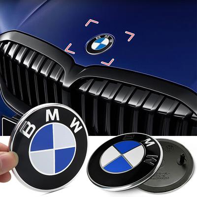 82mm/74mm Araba Amblemi Kaput Rozeti Ön Arka Bagaj Logosu E90 E60 E36 F30 F30 F10 E92 E38 E34 E46 E39 E38 için Araba Aksesuarları