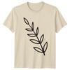 Minimalist Botanical Leaf Branch Art T-Shirt Minimalist Art Botanical Birthday