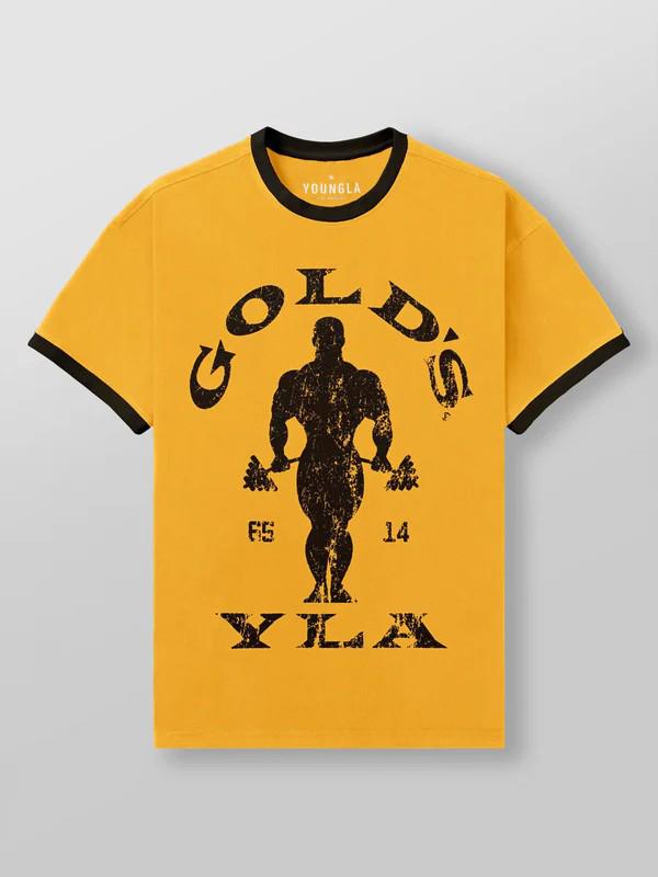 YoungLA X Gold's Gym Retro Short Sleeve Stretch T-Shirt for Men & Women
