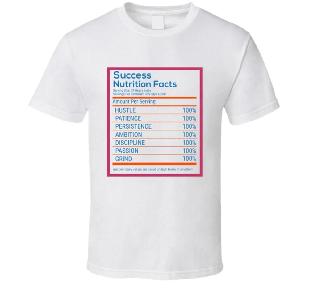 Success Nutrition Facts Inspiration Gift T Shirt 3XL