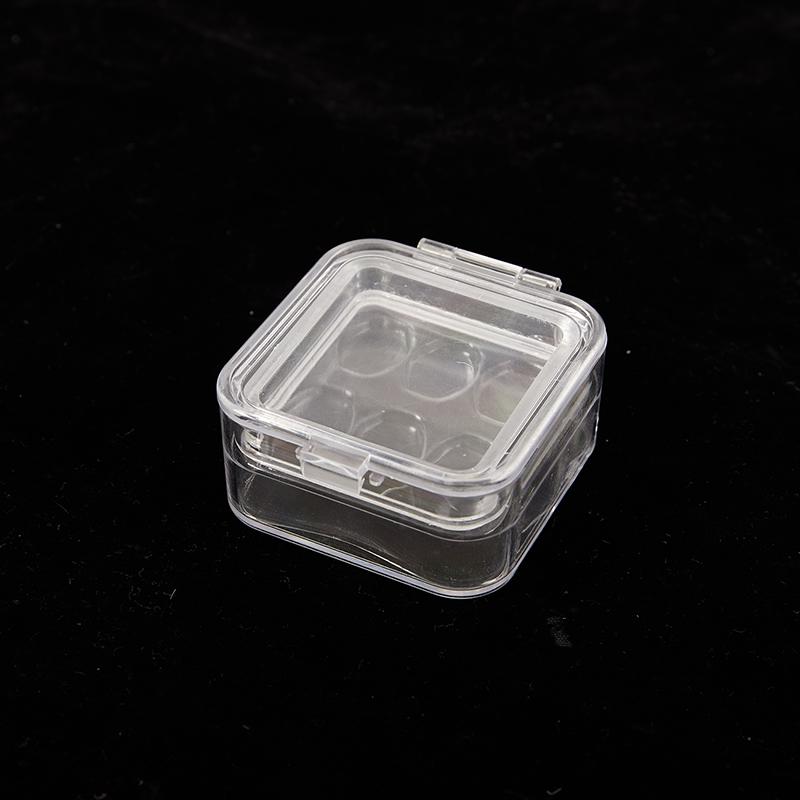 1 Stück Kleine Kronenbox mit transparenter flexibler Folie Kunststoff Zähne Prothesenaufbewahrung