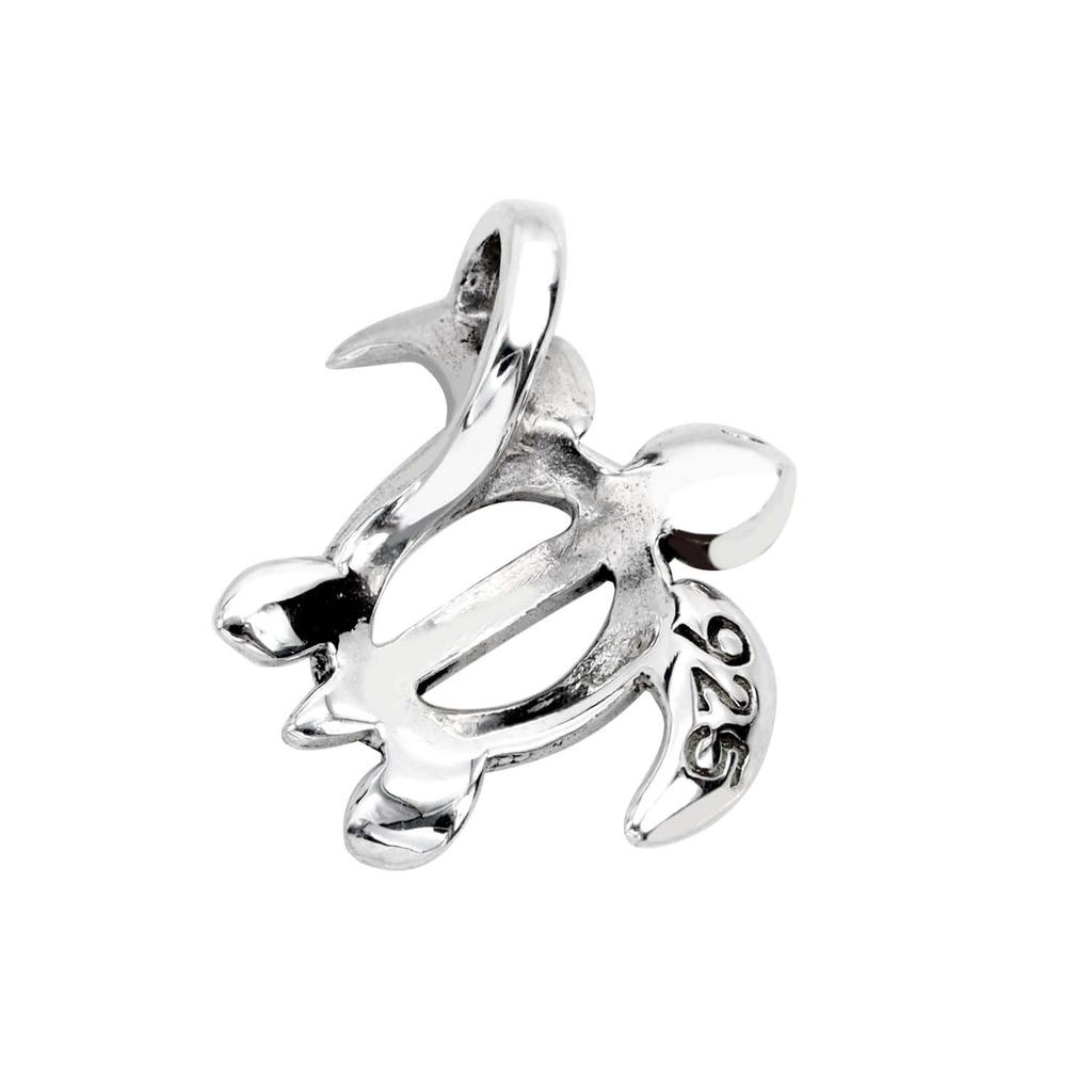 [Sears] Pendant Top, Men's & Women's, Sterling Silver 925, Hawaiian Honu (Sea Turtle) design, sp01-0012