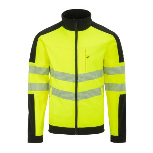 DUNLOP Mens Hi-Vis Soft Shell Jacket