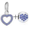 2pcs /Lot High Quality Crystal Heart &Lips &Lipstick Charm Pendants Fit Diy Brand Bracelet Neckce For Women Men Jewelry Making