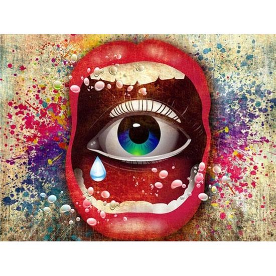 

Полный 5D Алмазная картина глаз DIY Алмазная вышивка Алмазная мозаика Наборы для вышивки крестом Домашний декор Подарок Square 20x30cm