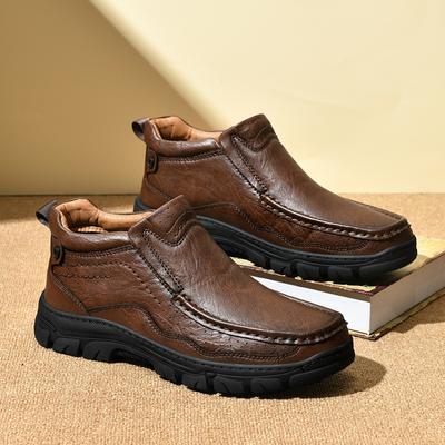 New Autumn and Winter Men's Casual Shoes Short Boots Outdoor Casual Men's Boots Trendy Leather Casual Shoes Men's Shoes