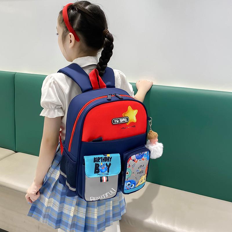 Adorable Cartoon Kindergarten Backpack Trendy Lightweight Breathable Boys Girls School Bag
