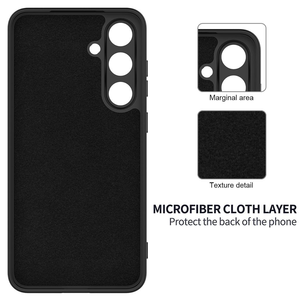 For Samsung Galaxy S25 FE Liquid Silicone Case Phone Back Cover with Hand Strap