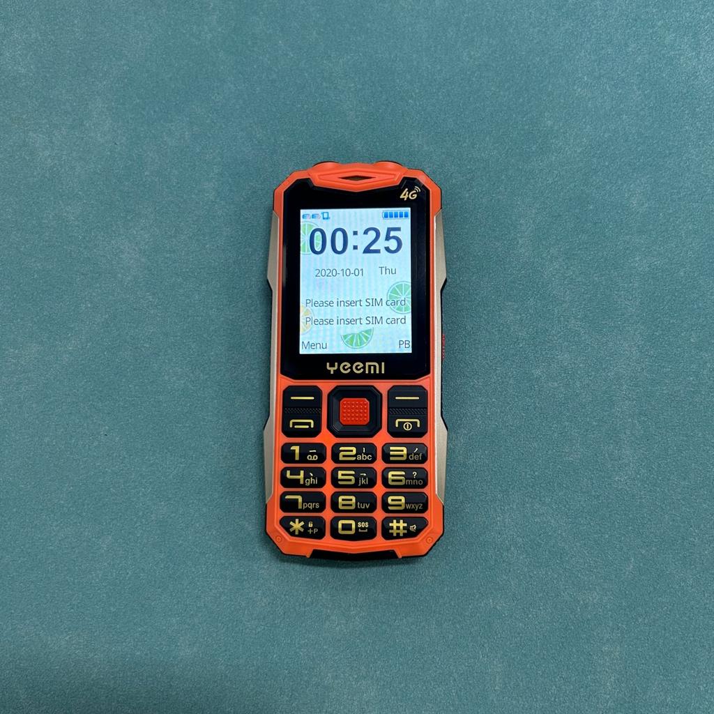 Yeemi K1+ - Teléfono móvil 4G robusto con doble tarjeta SIM, linterna, teclado grande, altavoz grande, botones de función All-netcom, para personas mayores