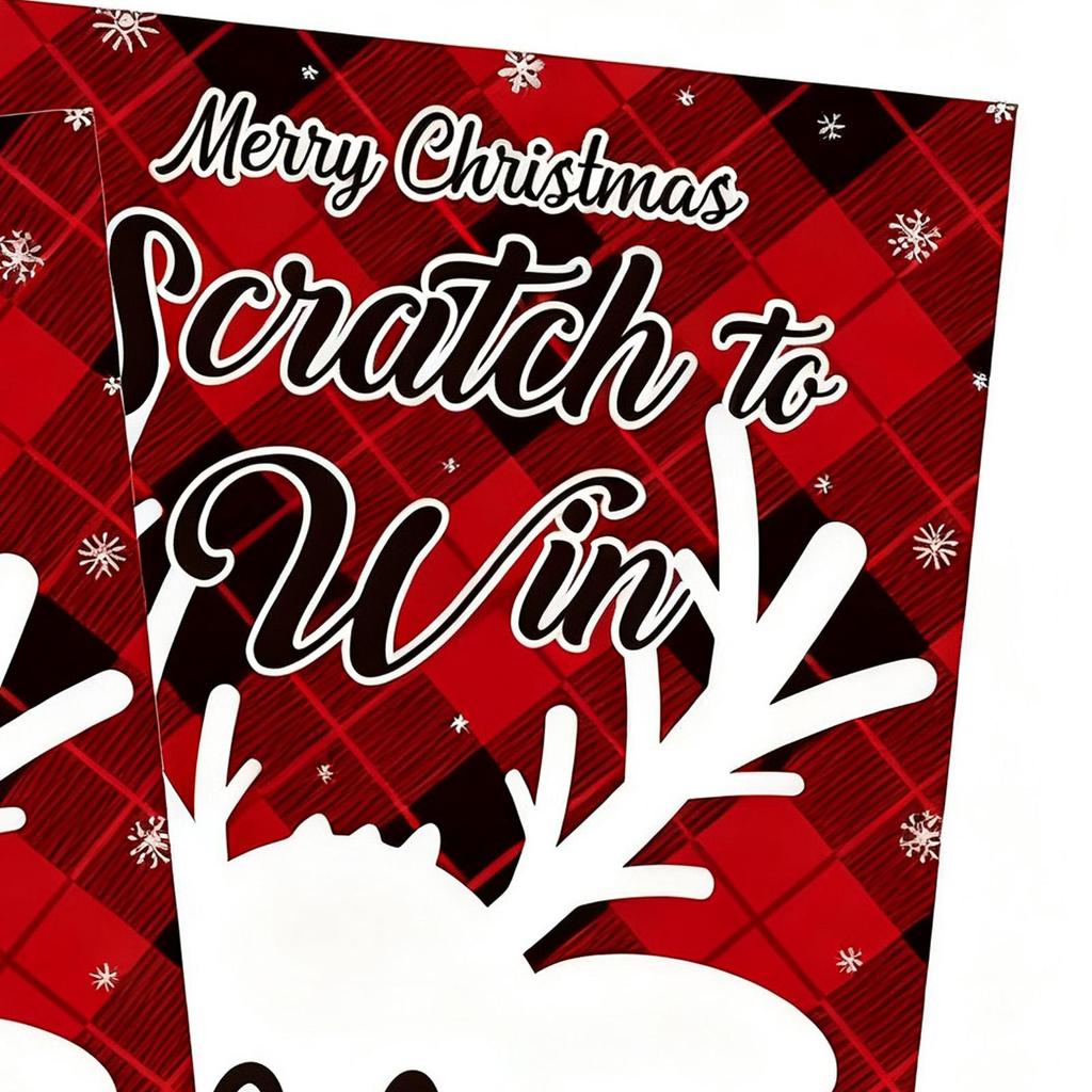 36 Stück Feiertag Glückskratzkarte Frohe Weihnachten Kratzspielkarte Rentier Lotteriekarte Für Weihnachtsdekorationen