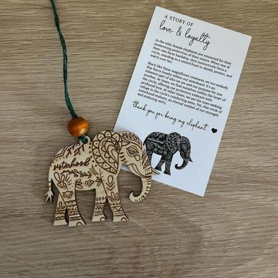 Gifts for Women Sisterhood Elephant Easter Ornament with Story Card, Friendship Tribe Easter Basket Stuffers for Best Friends Sisters Friendship Gifts